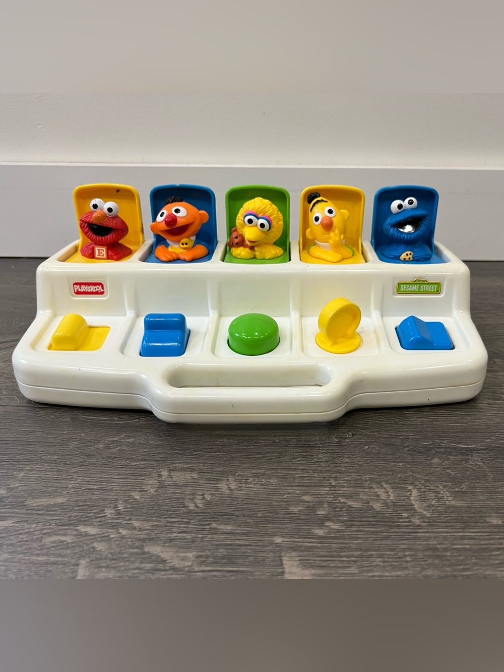Vintage 1992 Playskool Sesame Street Pop-Up Surprise Toy Learning Numbers 1-5